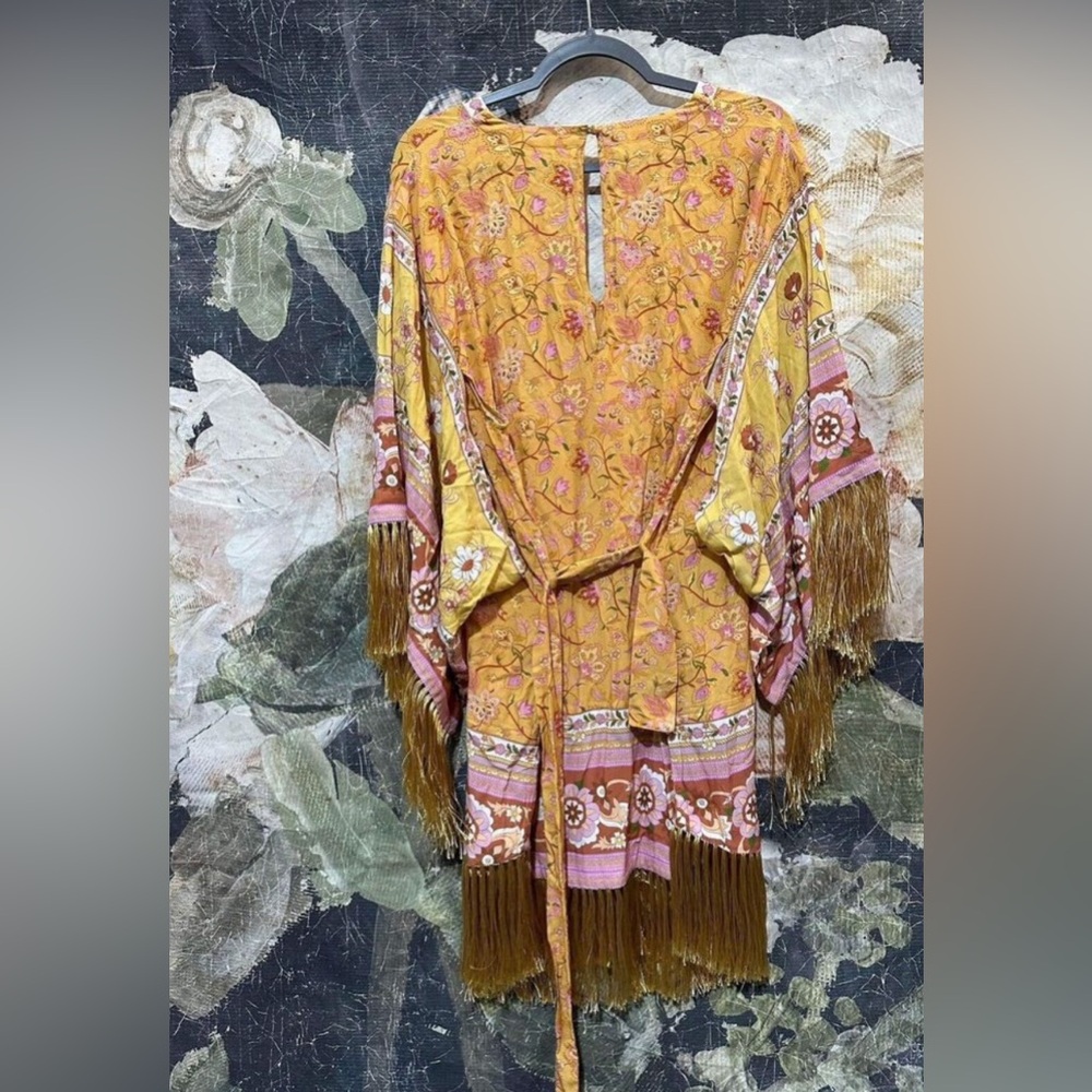 Spell & The Gypsy Portobello Road Tassel Fringe Dress Kimono M - Picture 3 of 6